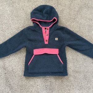 Carhartt Kids blue and Pink Fleece Hoodie